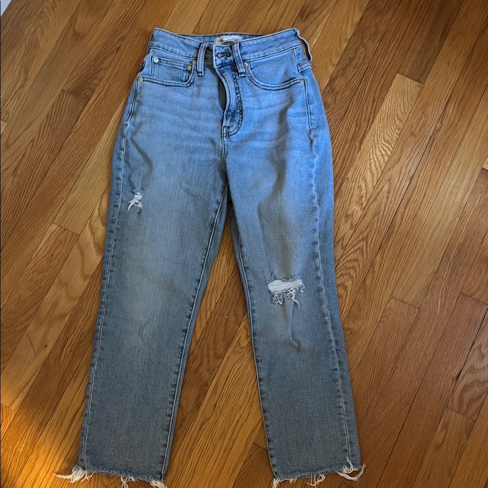 Madewell Curvy Perfect Vintage Distressed Jeans